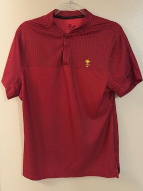 Nike Tiger Woods Collection Red Short-Sleeve Dri-FIT Shirt, 1927